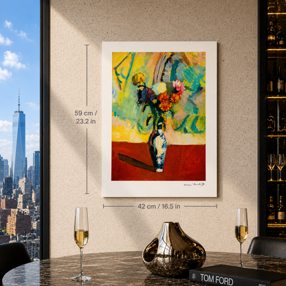 Henri Matisse Boeket met Chinese vaas Lithografie op Arches 300gsm 42x59 cm