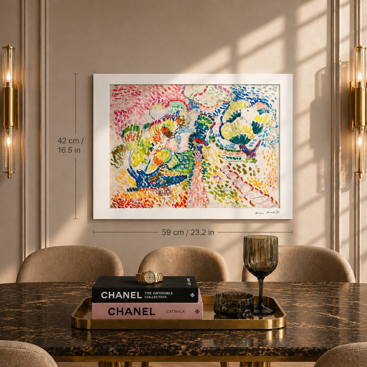 Henri Matisse Olijfbomen in Collioure Lithografie op Arches 300gsm 42x59 cm