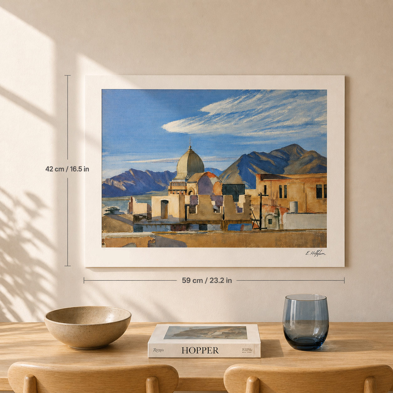 Edward Hopper Construction in Mexico Lithografie Arches 300gsm 42x59 cm