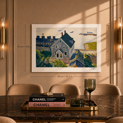 Edward Hopper Gloucester Factory and House Lithografie Arches 300gsm 42x59 cm