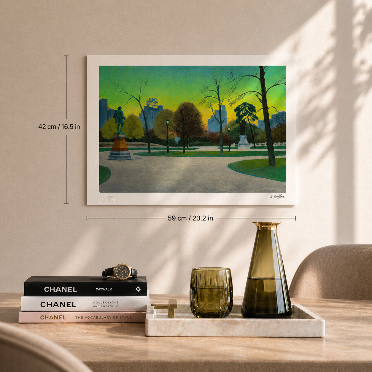 Edward Hopper Shakespeare at Dusk Lithografie Arches 300gsm 42x59 cm