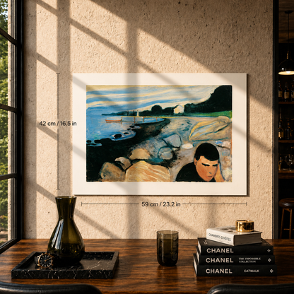 Edvard Munch Melancholy Lithografie Arches 300gsm 42x59 cm