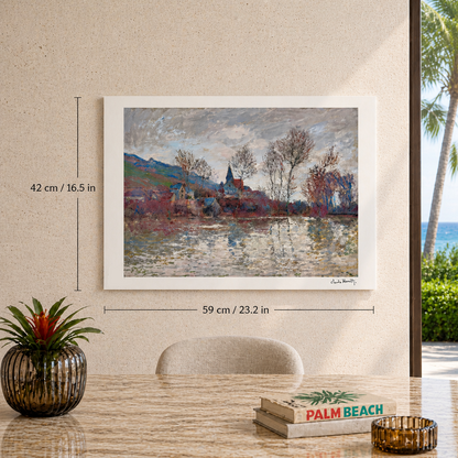 Claude Monet Overstroming in Giverny Lithografie Arches 300gsm 42x59 cm