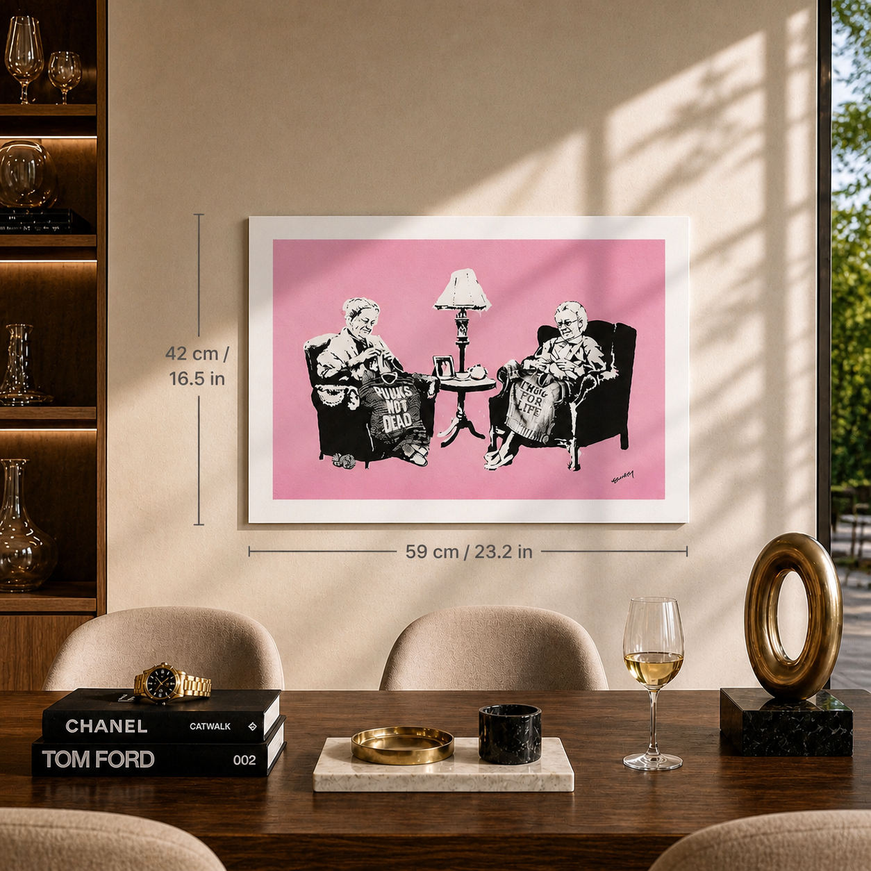 Banksy Grannies Lithografie Arches 300gsm 42x59 cm