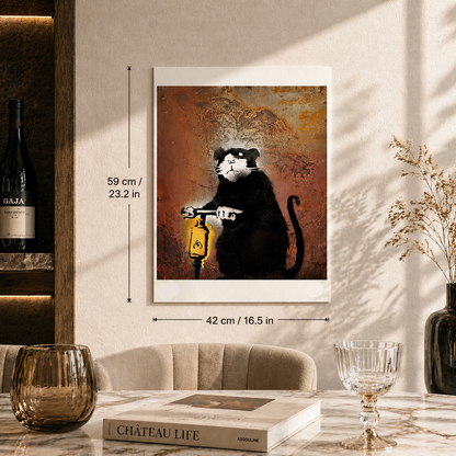 Banksy Roadwork Rat Lithografie Arches 300gsm 42x59 cm