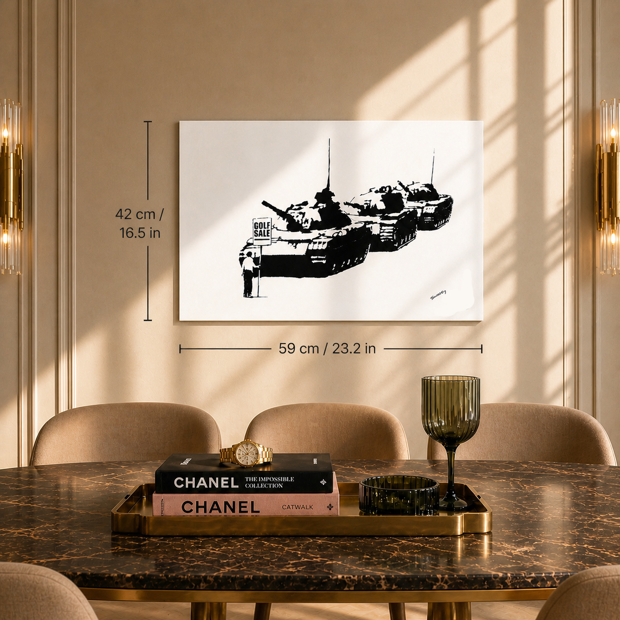 Banksy Golf Sale Lithografie Arches 300gsm 42x59 cm
