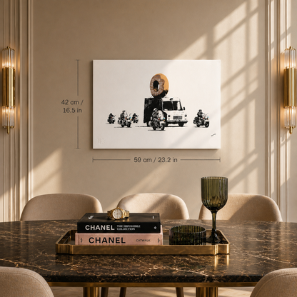 Banksy Donut Lithografie Arches 300gsm 42x59 cm