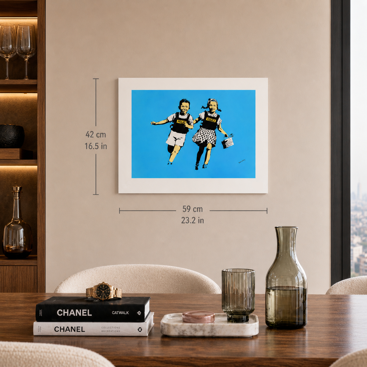 Banksy Police Kids Lithografie Arches 300gsm 42x59 cm