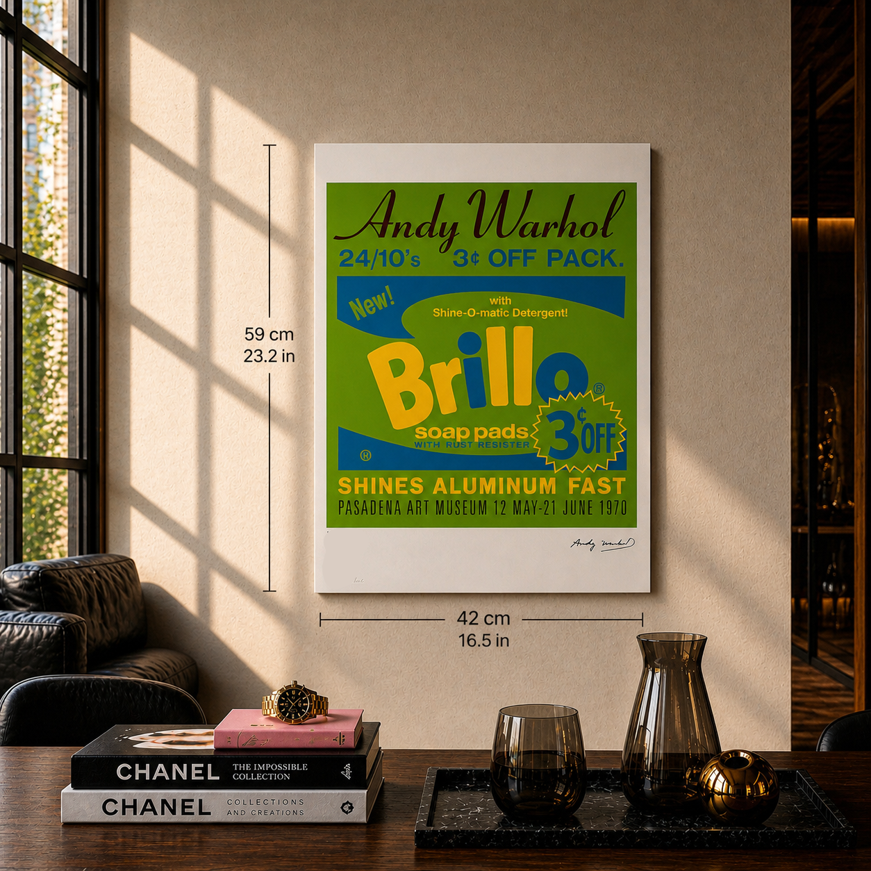 Andy Warhol Brillo Lithografie Arches 300gsm 42x59 cm
