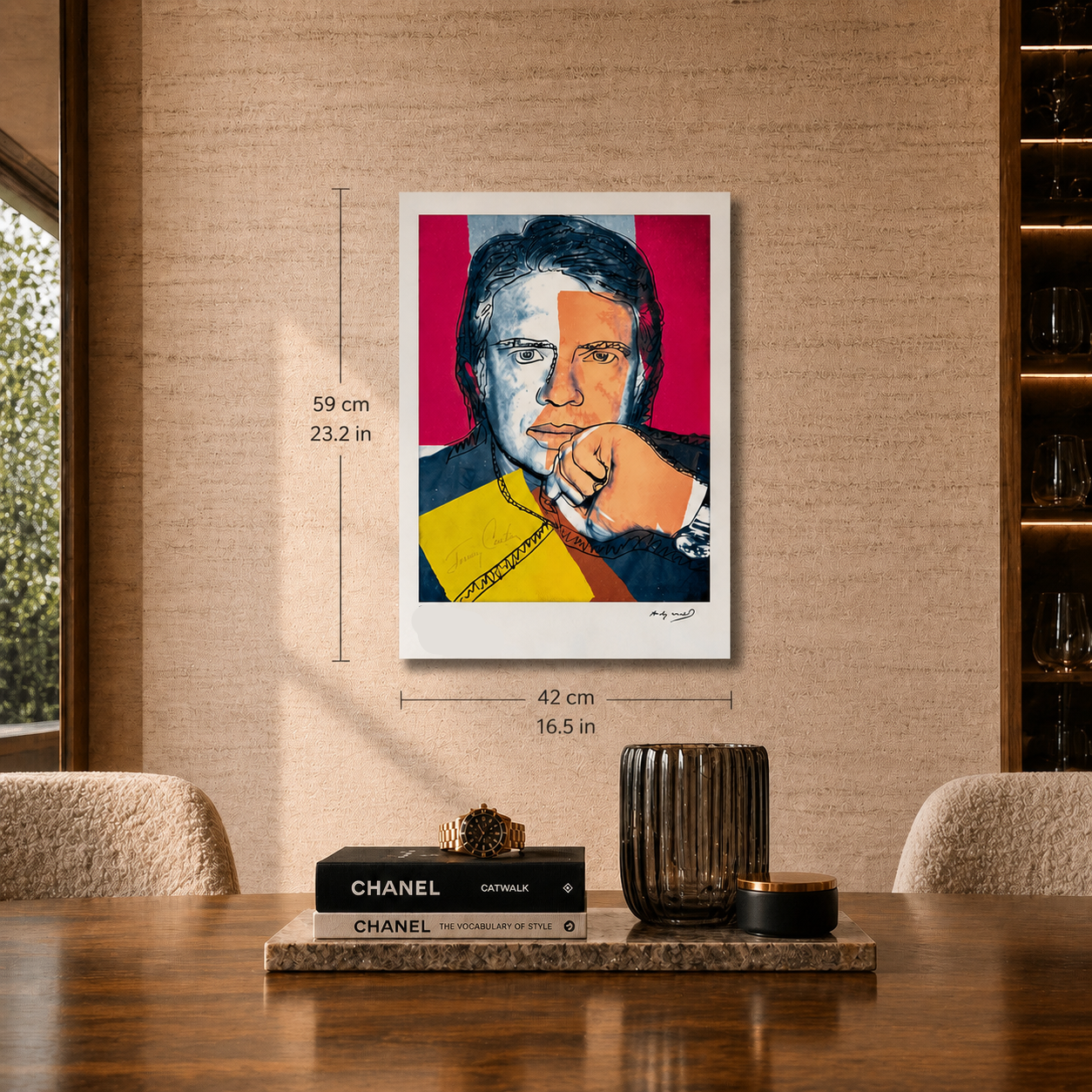 Andy Warhol Jimmy Carter Lithografie Arches 300gsm 42x59 cm