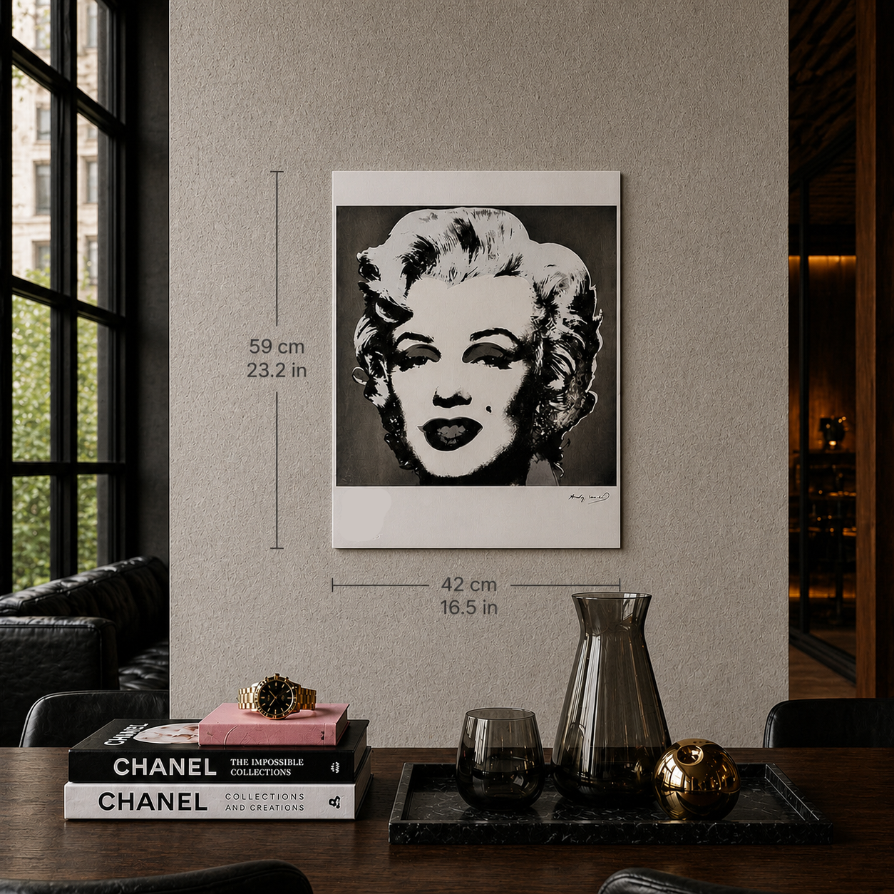 Andy Warhol Marilyn Monroe’ (Zwart & Wit) Lithografie Arches 300gsm 42x59 cm