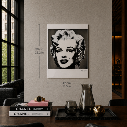 Andy Warhol Marilyn Monroe’ (Zwart & Wit) Lithografie Arches 300gsm 42x59 cm