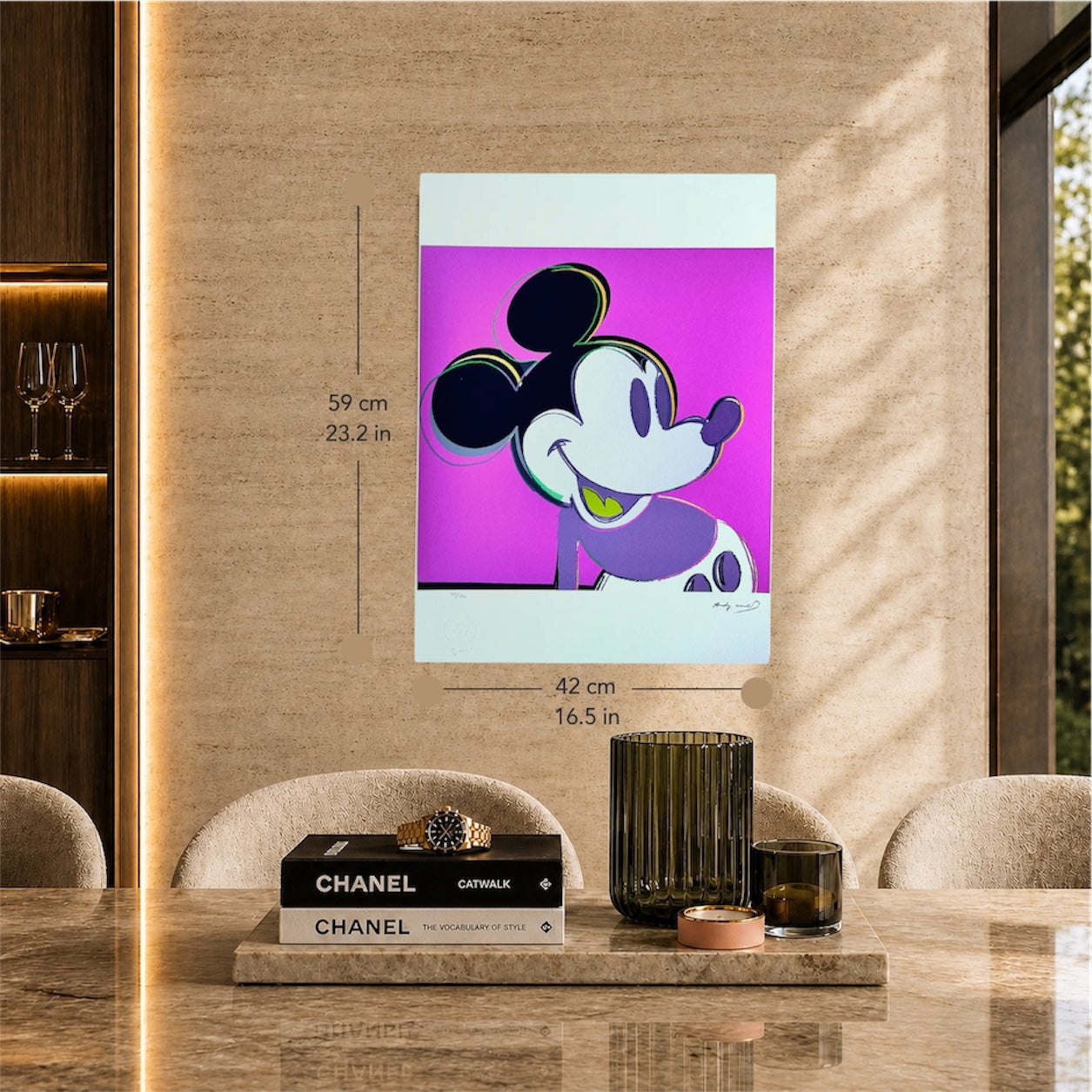 Andy Warhol – ‘Mickey Mouse (Paars, Myths)’ – Gelimiteerde en genummerde editie