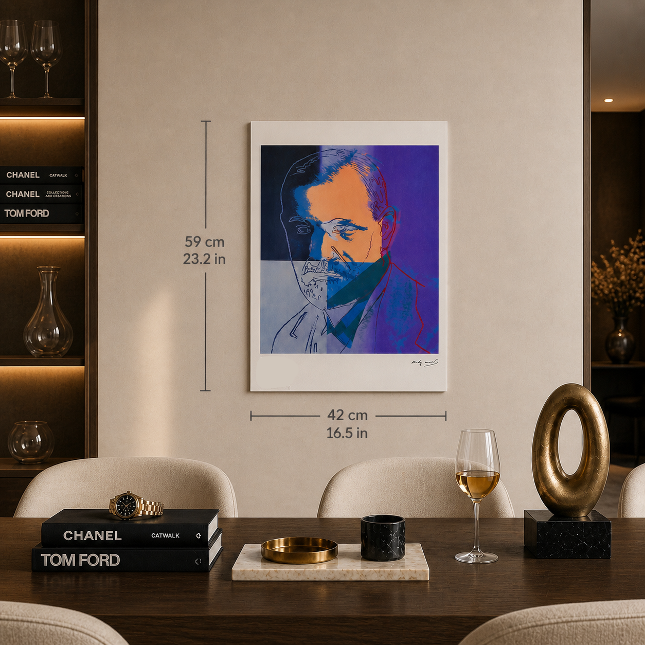 Andy Warhol Sigmund Freud Lithografie Arches 300gsm 42x59 cm