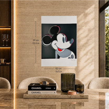 Andy Warhol Mickey Mouse Lithografie Arches 300gsm 42x59 cm