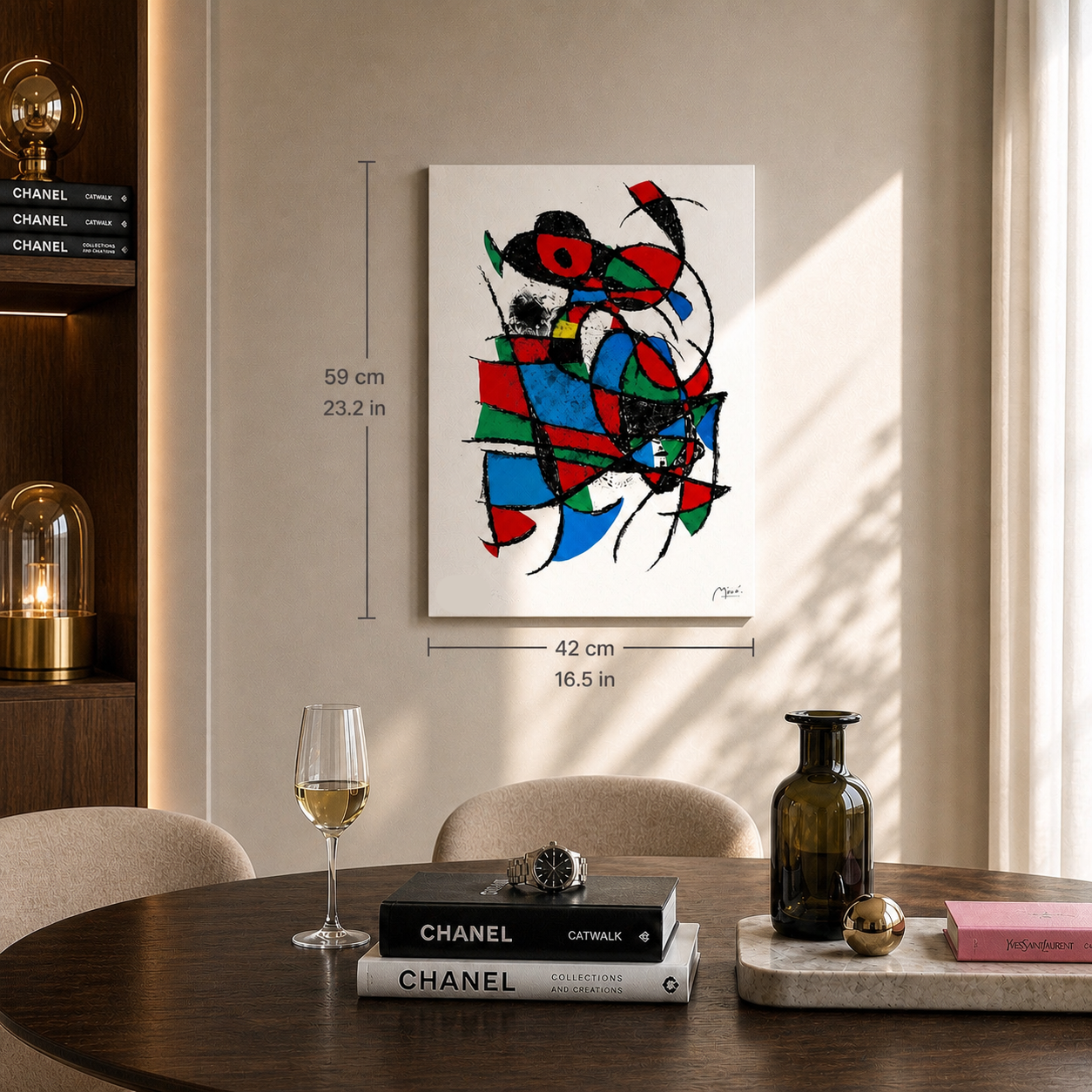 Joan Miró Sans titre (geometrische kleurcompositie Lithografie Arches 300gsm 42x59 cm