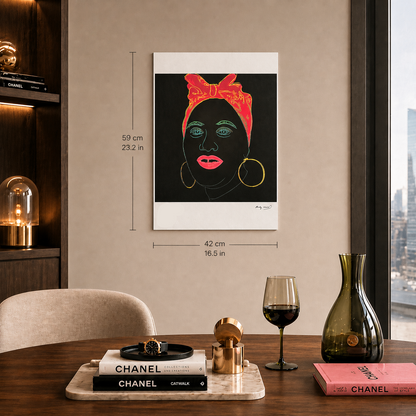 Andy Warhol Black Woman Lithografie Arches 300gsm 42x59 cm