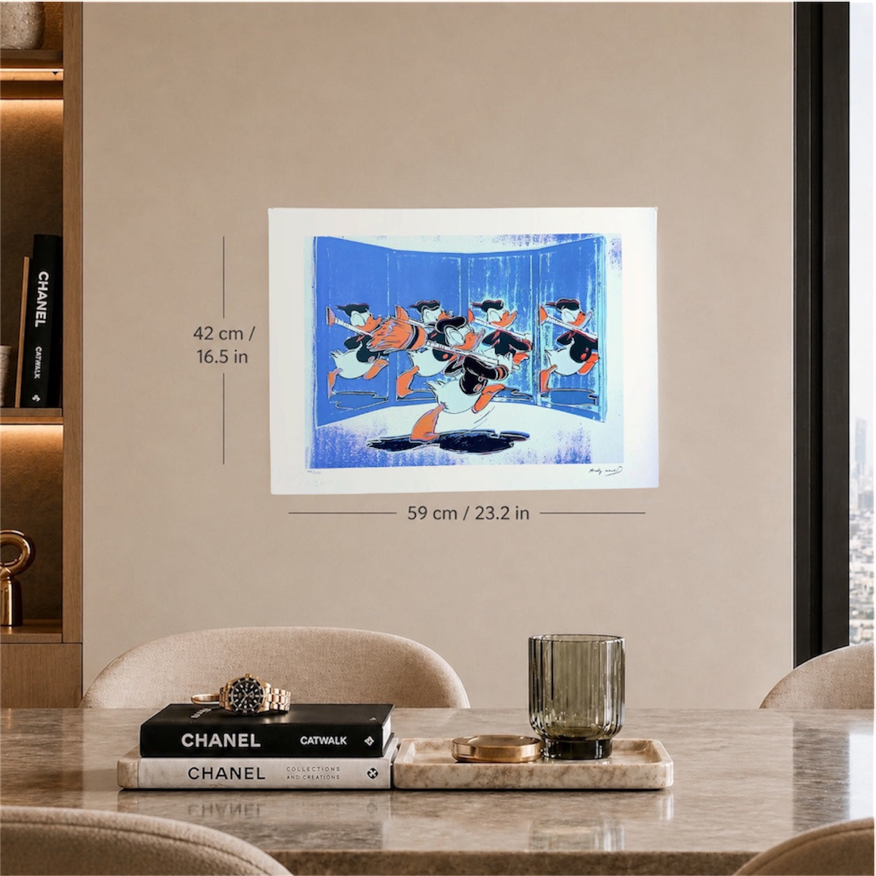 Andy Warhol Donald Duck Lithografie Arches 300gsm 42x59 cm