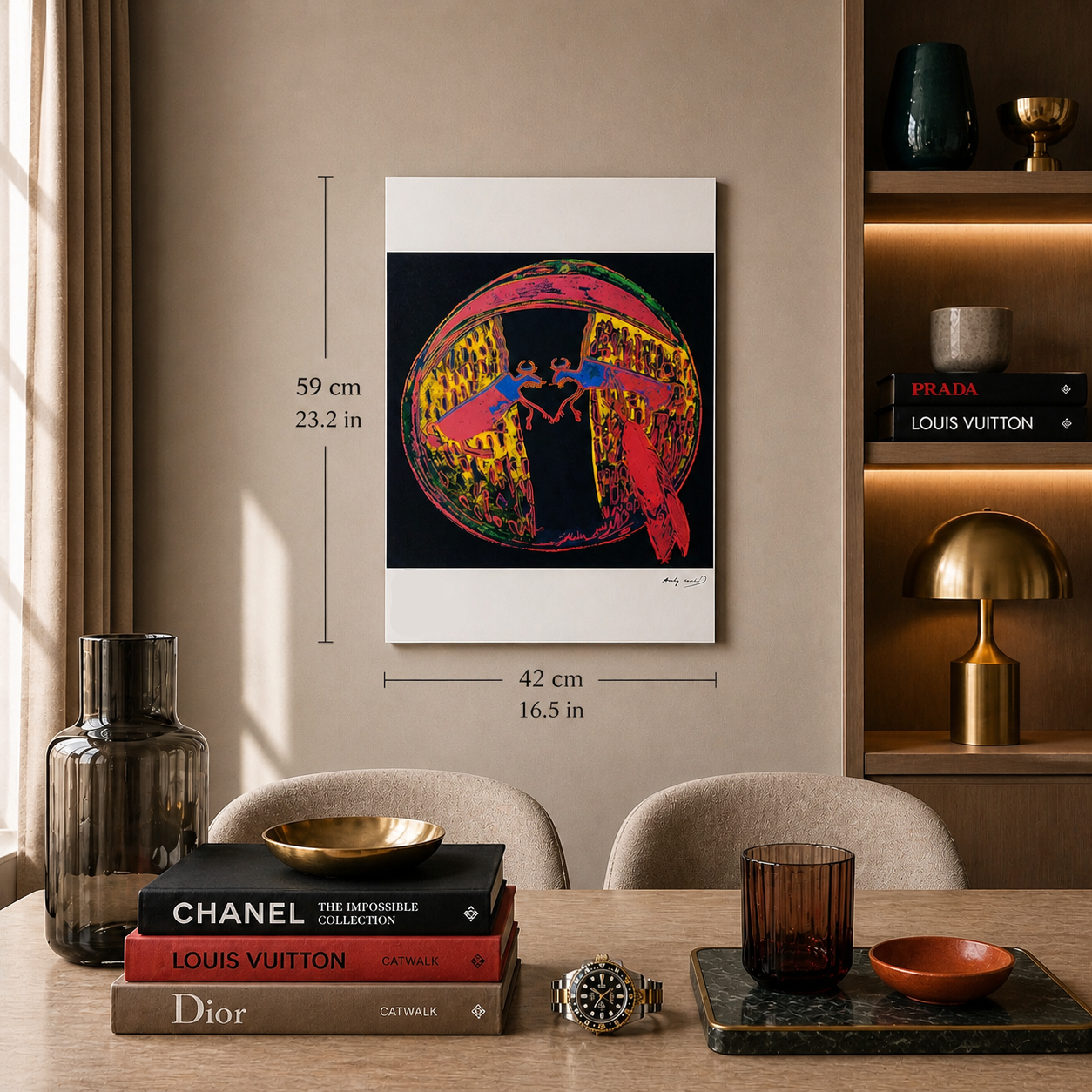 Andy Warhol Plains Indian Shield Lithografie Arches 300gsm 42x59 cm