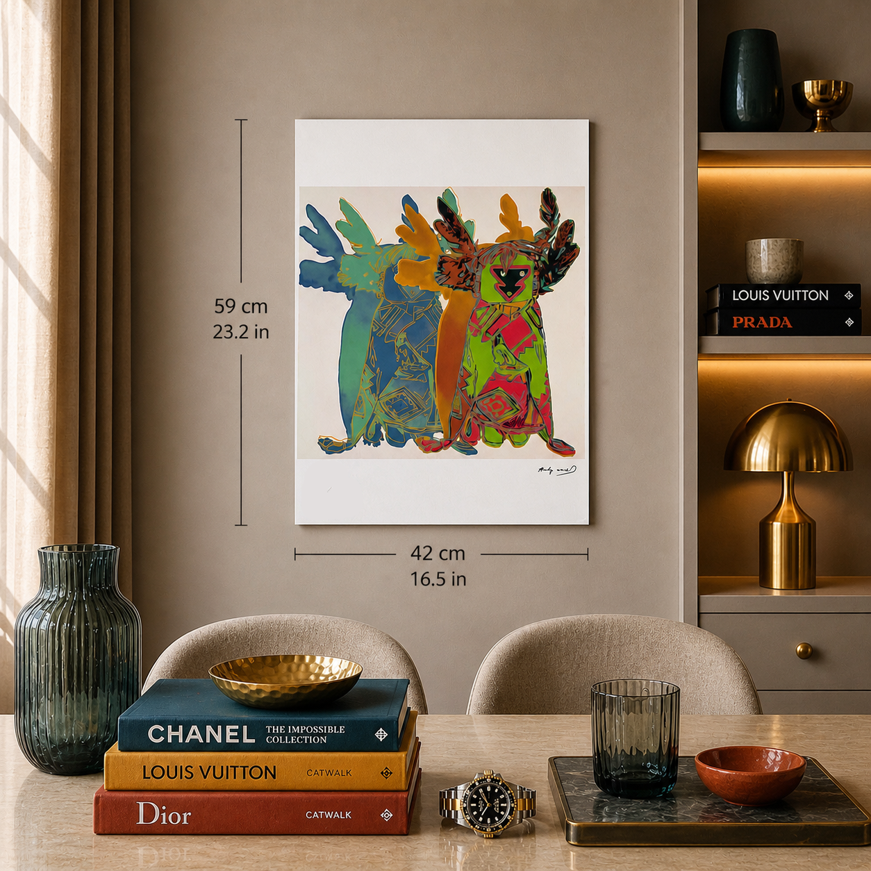 Andy Warhol Kachina Dolls Lithografie Arches 300gsm 42x59 cm