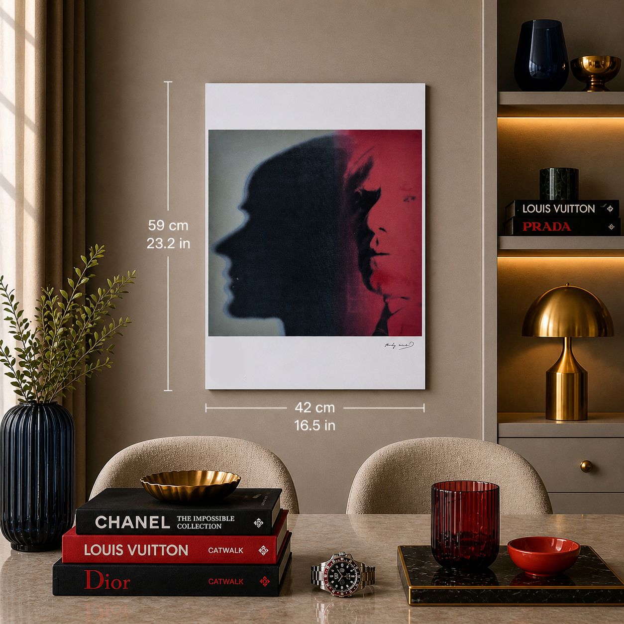 Andy Warhol The Shadow Lithografie Arches 300gsm 42x59 cm