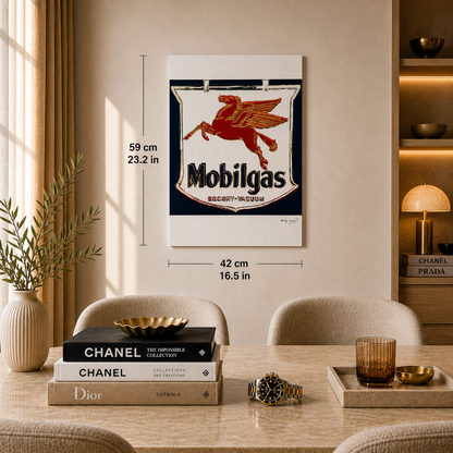 Andy Warhol Mobilgas Lithografie Arches 300gsm 42x59 cm