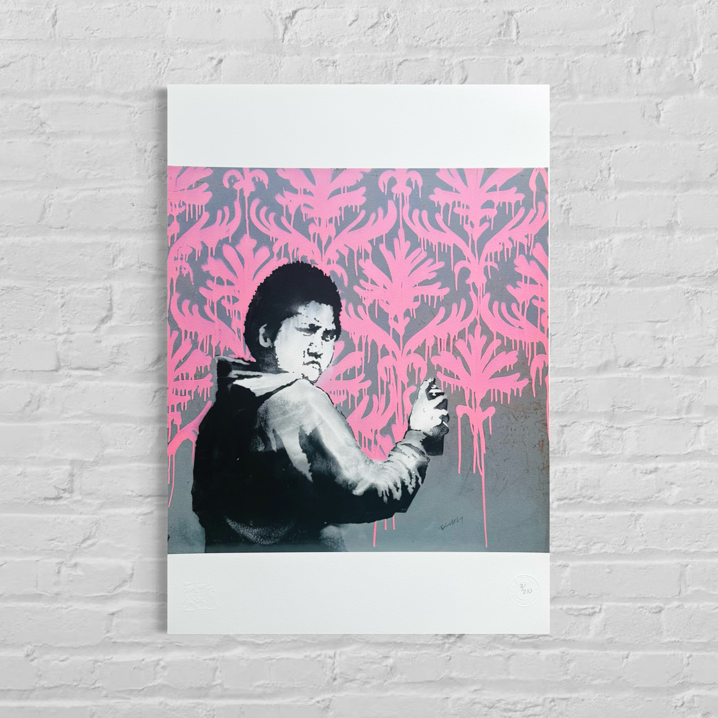 Banksy Go Flock Yourself Lithografie Arches 300gsm 42x59 cm
