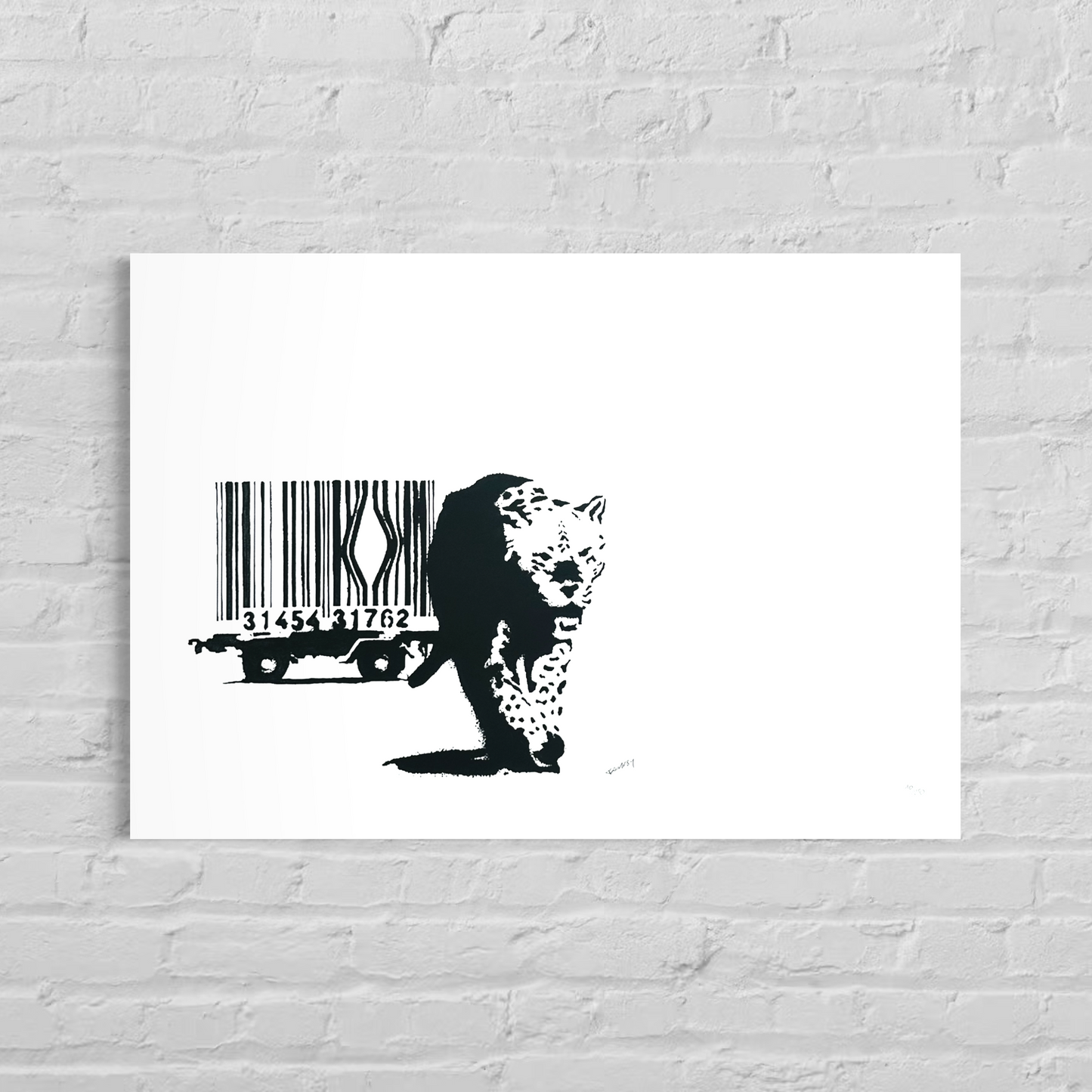 Banksy Barcode Lithografie Arches 300gsm 42x59 cm