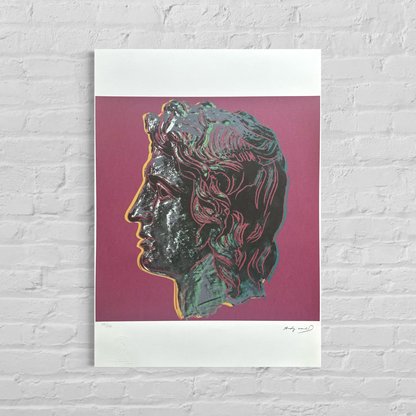 Andy Warhol Alexander de Grote (Paars) Lithografie Arches 300gsm 42x59 cm