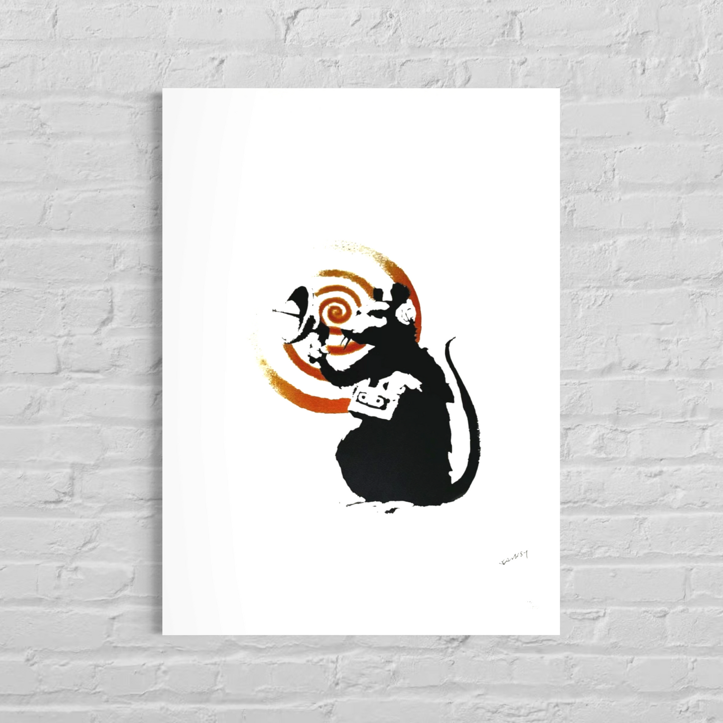 Banksy Radar Rat Lithografie Arches 300gsm 42x59 cm