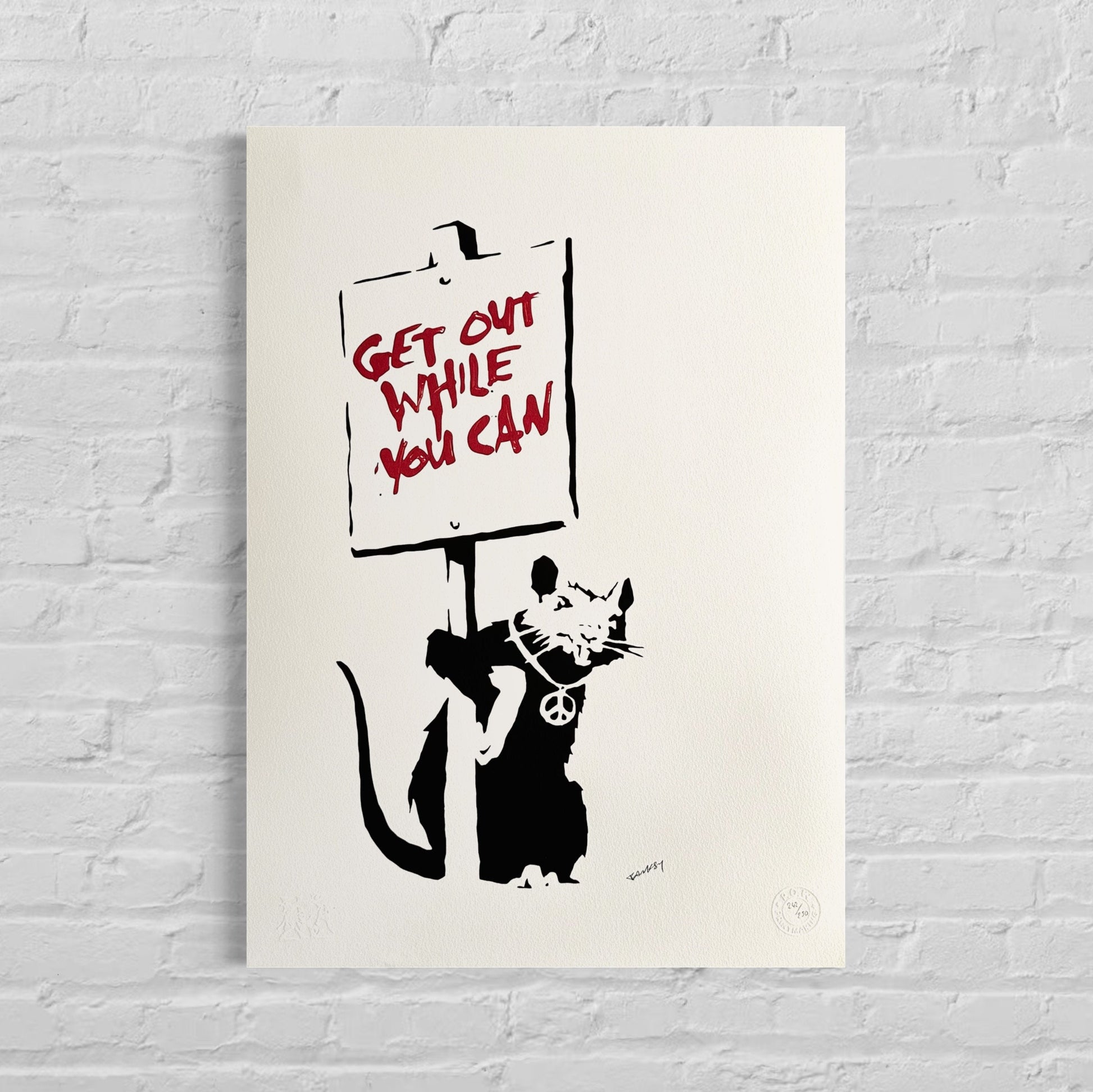 Banksy get out while you can