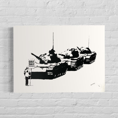 Banksy golf sale