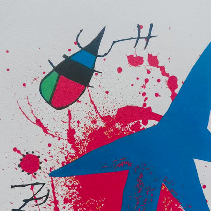 Joan Miró dynamische kleurcompositie Lithografie Arches 300gsm 42x59 cm