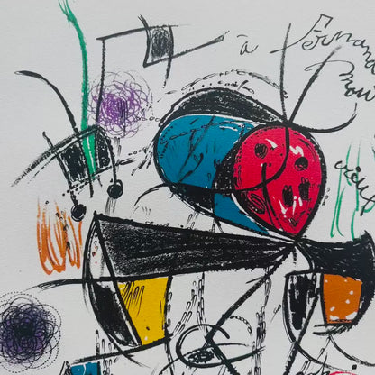 Joan Miró – ‘Sans titre (lijncompositie met kleur)’ – Gelimiteerde editie