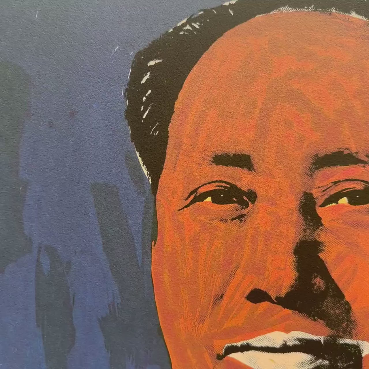 Andy Warhol – ‘Mao (Blauw & Oranje)’ – Gelimiteerde en genummerde editie