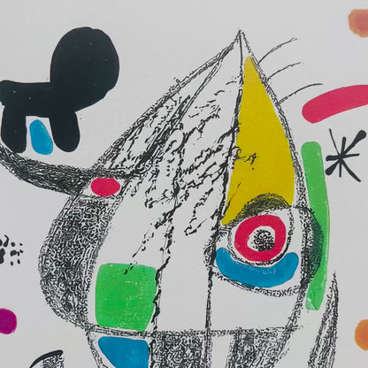 Joan Miró – ‘Sans titre (speelse figuurcompositie)’ – Gelimiteerde editie