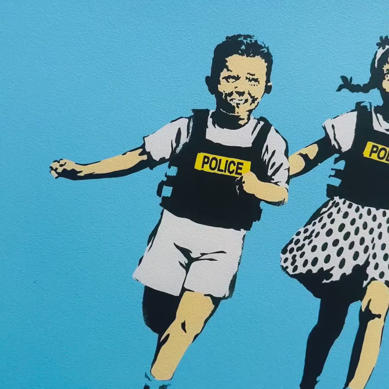 Banksy Police Kids Lithografie Arches 300gsm 42x59 cm