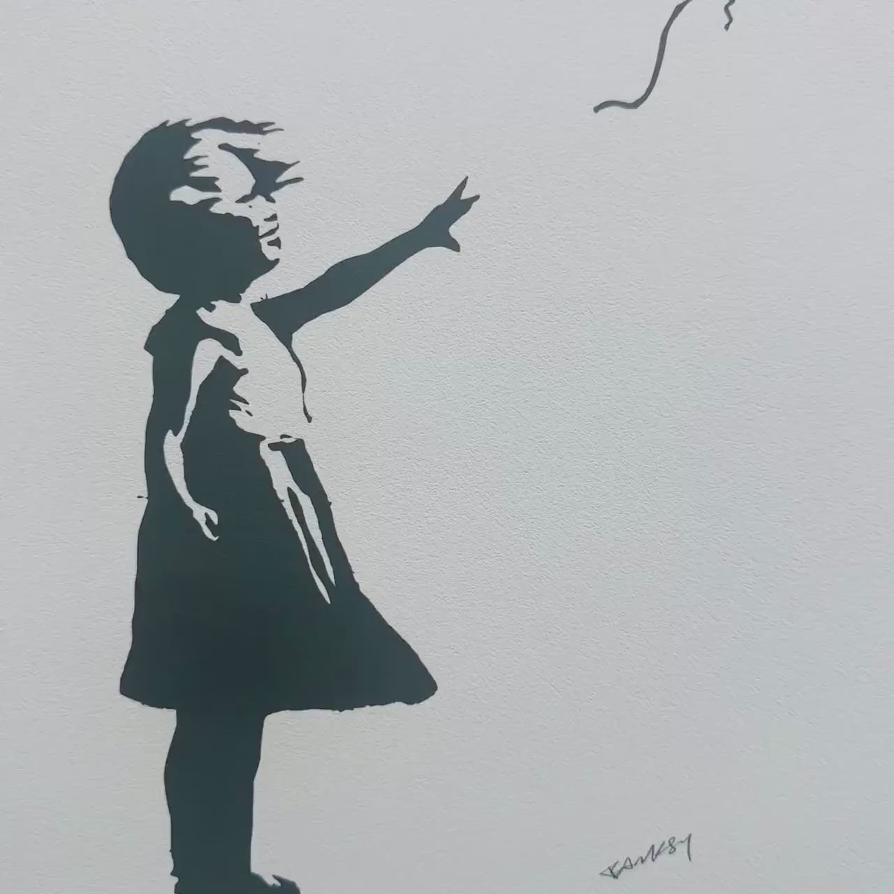 Banksy – ‘Girl With the Balloon (Paars)’ – Gelimiteerde en genummerde editie
