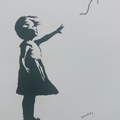 Banksy – ‘Girl With the Balloon (Paars)’ – Gelimiteerde en genummerde editie