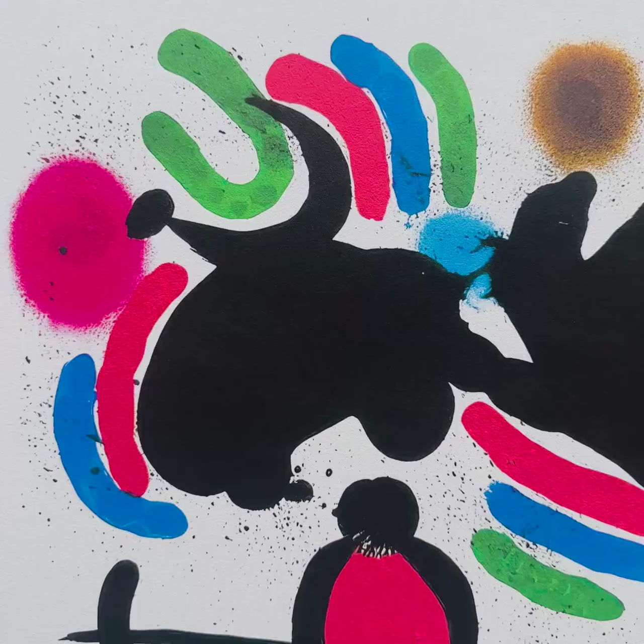 Joan Miró – ‘Sans titre (dynamische horizontale compositie)’ – Gelimiteerde editie
