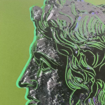 Andy Warhol – ‘Alexander de Grote’ (Groen) – Gelimiteerde en genummerde editie