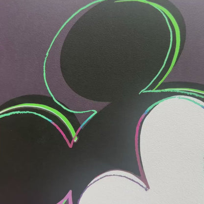 Andy Warhol – ‘Mickey Mouse (Zwart-rood)’ – Gelimiteerde en genummerde editie