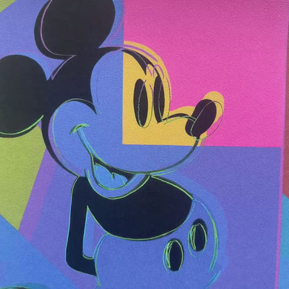 Andy Warhol – ‘Double Mickey (Paars, Blauw, Groen, Geel)’ – Gelimiteerde en genummerde editie